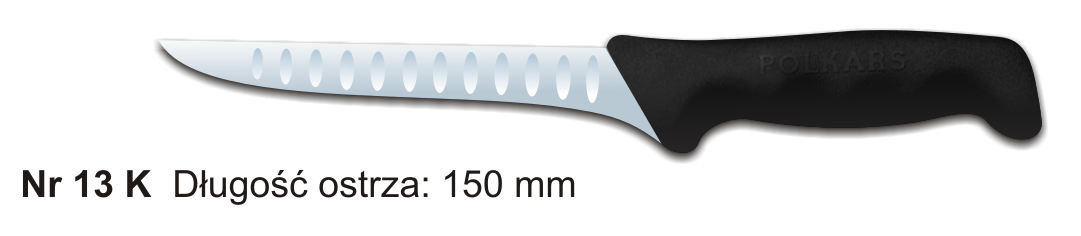 Noże Polkars Nr 13 K Długość ostrza: 150 mm 15 sztuk w opakowaniu