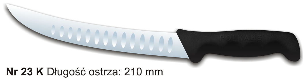 Noże Polkars Nr 23 K Długość ostrza: 210 mm 15 sztuk w opakowaniu