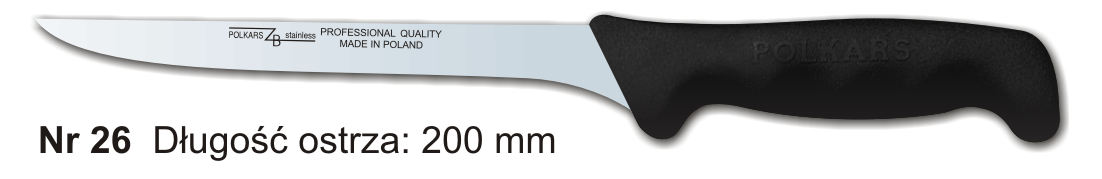 Noże Polkars Nr 26 Długość ostrza: 200 mm 15 sztuk w opakowaniu