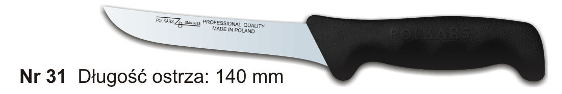 Noże Polkars Nr 31 Długość ostrza: 140 mm 15 sztuk w opakowaniu