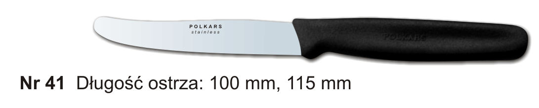 Noże Polkars Nr 41 Długość ostrza: 100 mm 20 sztuk w opakowaniu