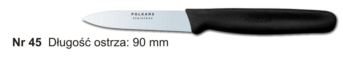 Noże Polkars Nr 45 Długość ostrza: 90 mm 20 sztuk w opakowaniu