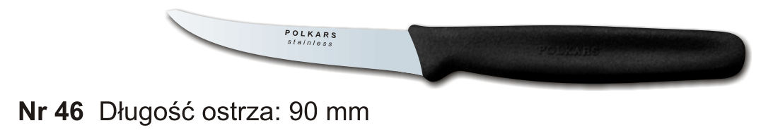 Noże Polkars Nr 46 Długość ostrza: 90 mm 20 sztuk w opakowaniu