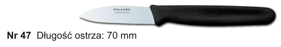 Noże Polkars Nr 47 Długość ostrza: 70 mm 15 sztuk w opakowaniu