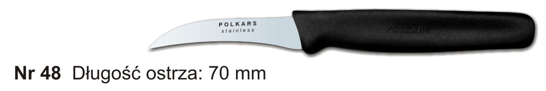Noże Polkars Nr 48 Długość ostrza: 70 mm 15 sztuk w opakowaniu