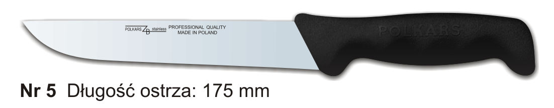 Noże Polkars Nr 5 Długość ostrza: 175 mm 15 sztuk w opakowaniu