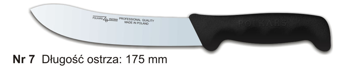 Noże Polkars Nr 7 Długość ostrza: 175 mm 15 sztuk w opakowaniu
