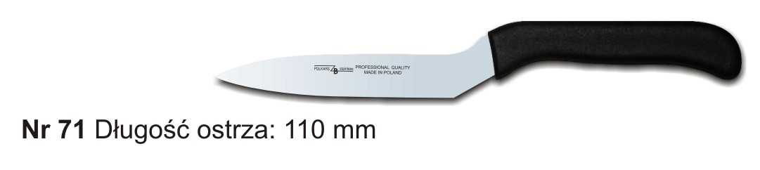 Noże Polkars Nr 71 Długość ostrza: 110 mm 15 sztuk w opakowaniu