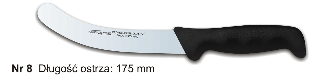Noże Polkars Nr 8 Długość ostrza: 175 mm 15 sztuk w opakowaniu