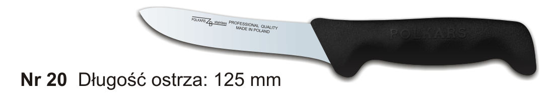 Noże Polkars Nr 20 Długość ostrza: 125 mm 15 sztuk w opakowaniu