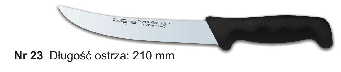 Noże Polkars Nr 23 Długość ostrza: 210 mm 15 sztuk w opakowaniu