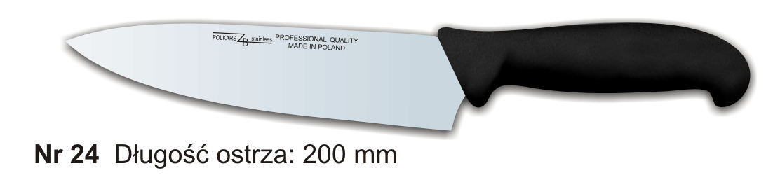 Noże Polkars Nr 24 Długość ostrza: 200 mm 15 sztuk w opakowaniu