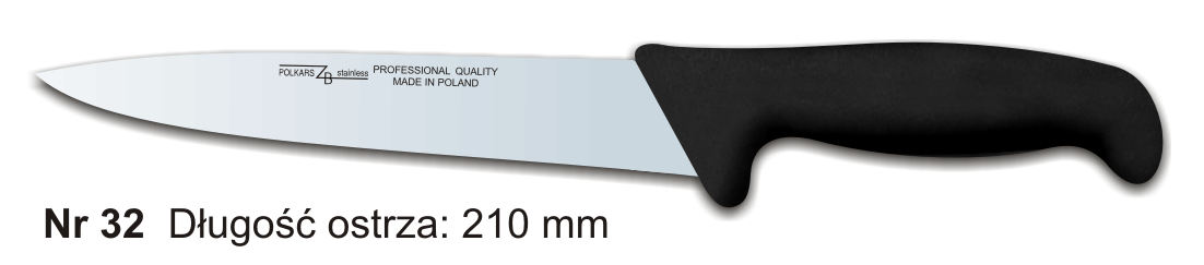 Noże Polkars Nr 32 Długość ostrza: 210 mm 15 sztuk w opakowaniu