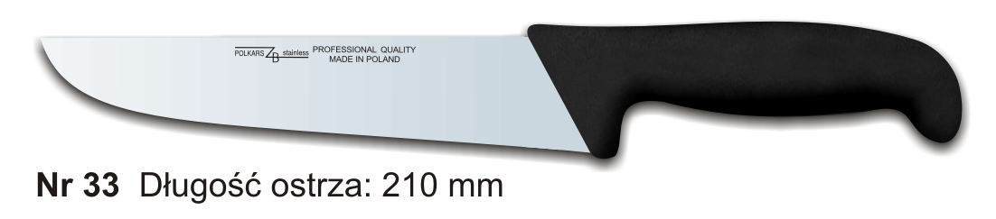 Noże Polkars Nr 33 Długość ostrza: 210 mm 15 sztuk w opakowaniu