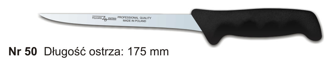 Noże Polkars Nr 50 Długość ostrza: 175 mm 15 sztuk w opakowaniu