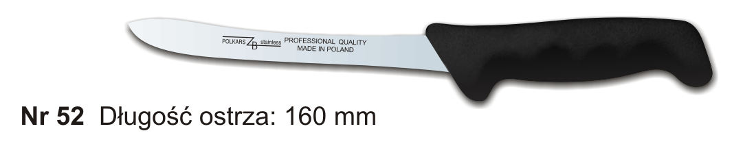 Noże Polkars Nr 52 Długość ostrza: 160 mm 15 sztuk w opakowaniu