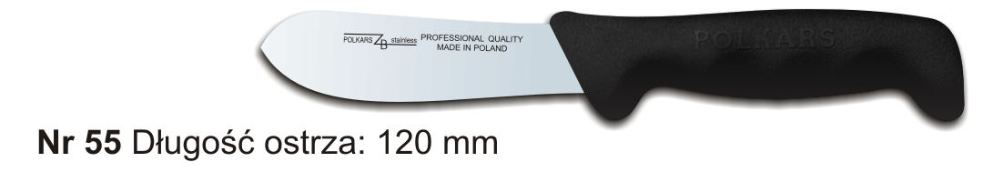 Noże Polkars Nr 55 Długość ostrza: 120 mm 15 sztuk w opakowaniu