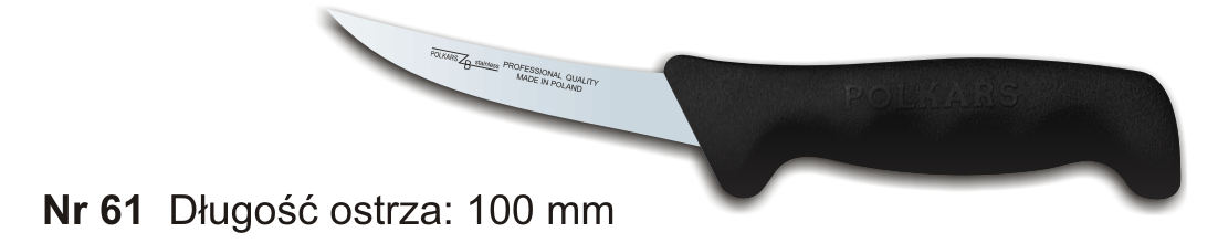 Noże Polkars Nr 61 Długość ostrza: 100 mm 15 sztuk w opakowaniu