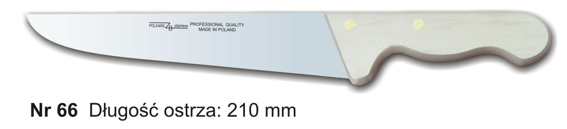 Noże Polkars Nr 66 Długość ostrza: 210 mm 15 sztuk w opakowaniu